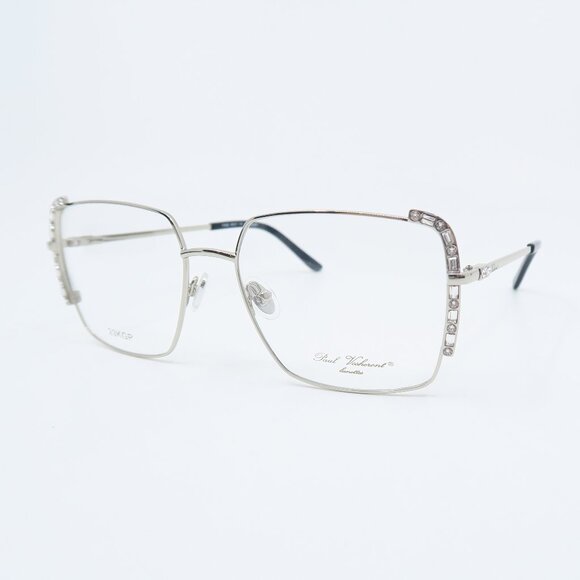 Paul Vosheront PV 625 C2 23K Gold Plated Silver & Crystals New Women Eyeglasses. - Picture 4 of 11
